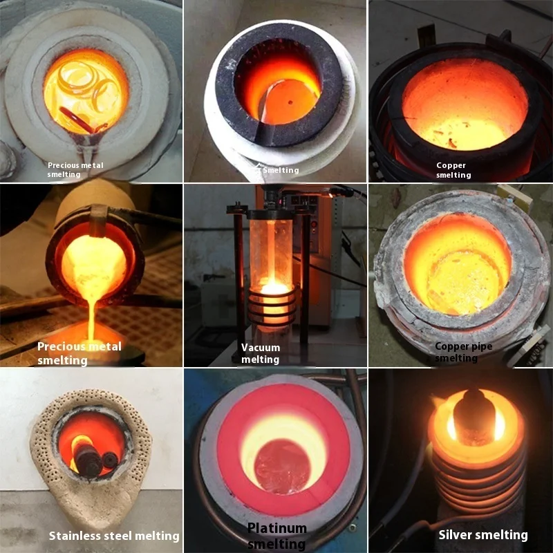 2025 New Induction Heating Equipment Gold Silver Copper Aluminum Iron Stainless Steel Electromagnetic Induction Intermediate