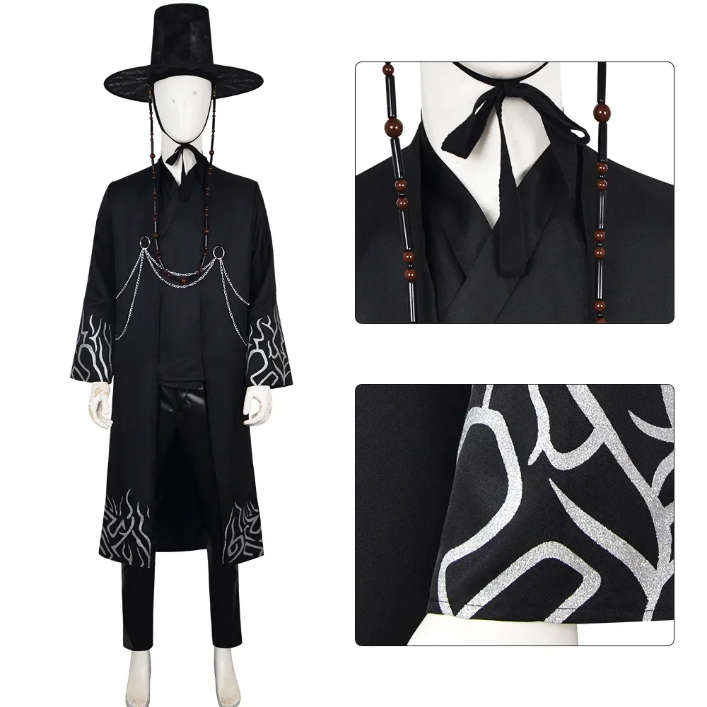 Niños Kpop Demon Hunters Saja niños Jinu bebé Abby Cosplay disfraz uniforme sombrero para niños trajes de juego de rol traje de Carnaval de Halloween