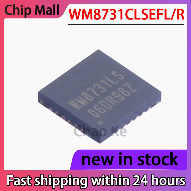 5PCS New WM8731CLSEFL/R Silk Screen WM8731LS Patch QFN-28 Audio Interface Chip Spot