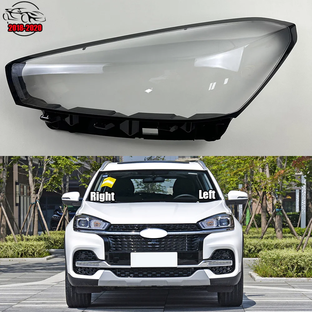 For Chery Tiggo 8 2018 2019 2020 Headlight Shell Transparent Headlamp Lens Cover Plexiglass Replace Original Lampshade