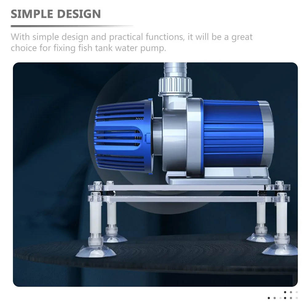 

Aquarium Water Support Stand Double Layer Shockproof Holder Suction Cup Design Fish Tank Accessories Submersible Rack Sturdy