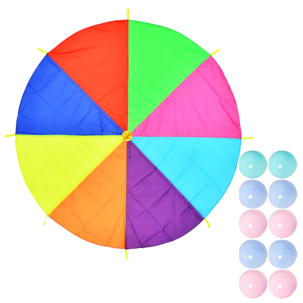 

Outdoor Toys Rainbow Game Prop Equipment Giant Parachute Play Plastic Parent-child outside Games