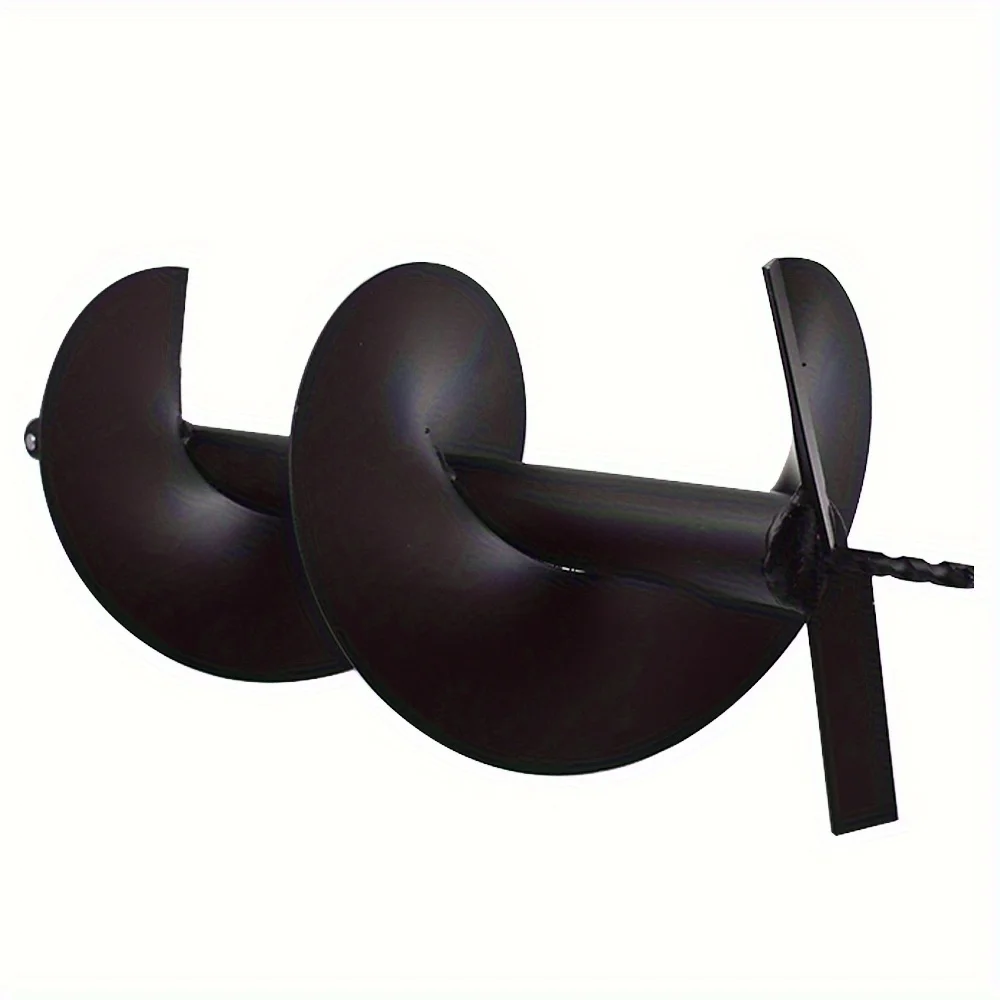Black Auger Bit 10 Inch Soil Auger Bit Fit for Planting, Gardening, Tree Planting, Digging Holes Inside Diameter 3/4 Inch Shaft