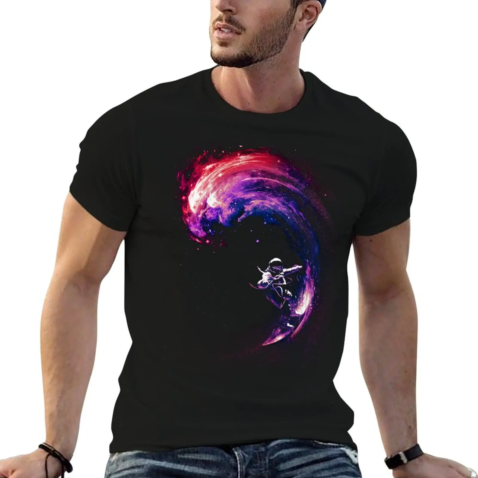 

Space Surfing II T-Shirt anime t shirts oversize funny t shirts dark humor T-Shirt