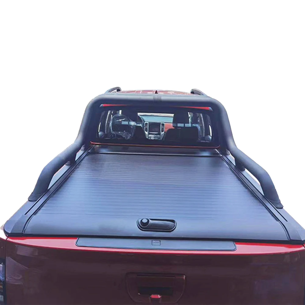 Pickup Tonneau Cover Roller Shutter Lid Truck Bed Rolling Curtain Push Pull Back Box Cover