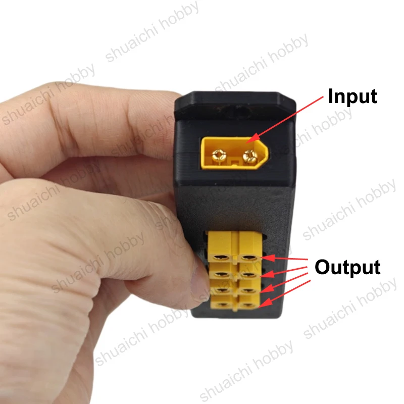 1PCS DC 0-150V 200A 1-to-4 Power Splitter Board XT60 PDB กลางแจ้ง Power Expansion Board สําหรับ Drone เรือรุ่น RC การใช้งาน