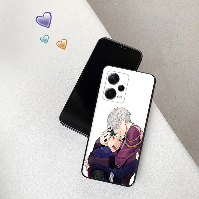 Yuri On Ice Anime Phone Case for Xiaomi 12 Pro 12x 12t 13 Redmi Note13 13c 12s 12c Note12 Lite Shell Black Cases Cover