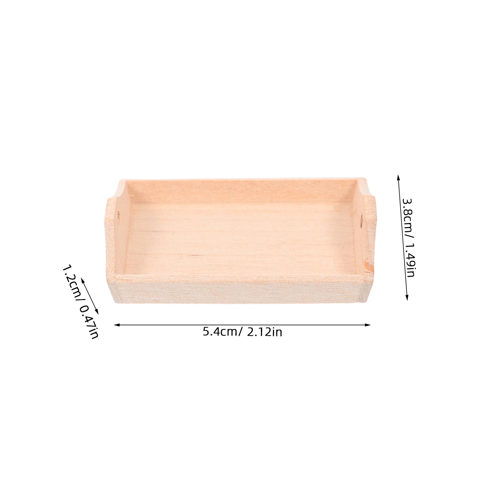 2 قطعة صينية خبز مصغرة بمقياس 1:12 مقلاة خشبية لبيت الدمى اكسسوارات الديكور المطبخ تخدم عرض دمية مصغرة عموم