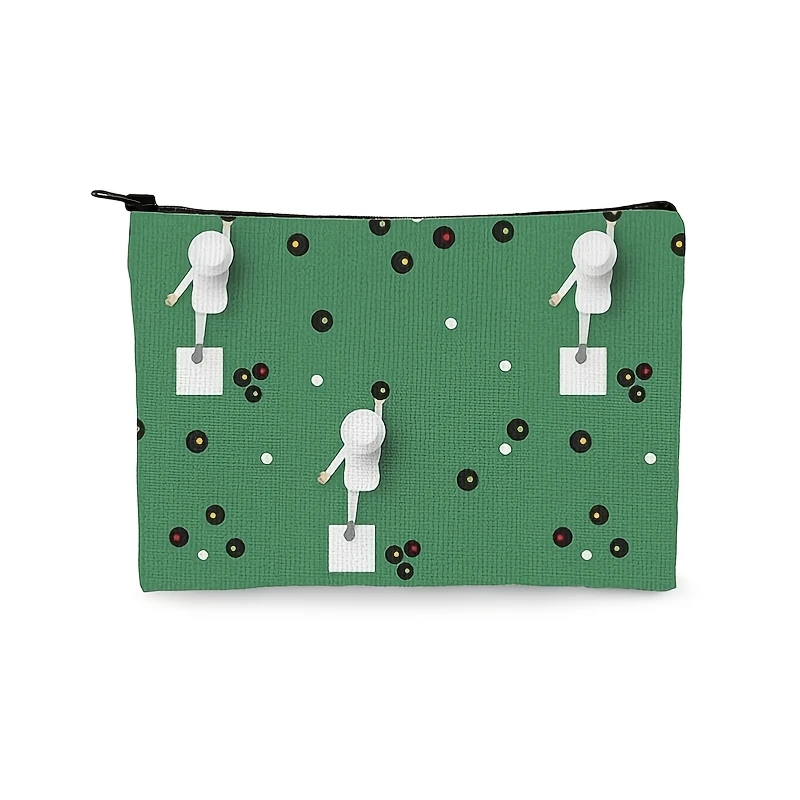 1 Piece Lawn Rollerball Cosmetic Bag - Multifunctional Zipper Bag for Women, Perfect Travel Zipper Storage Bag, Fun Birthday Gift