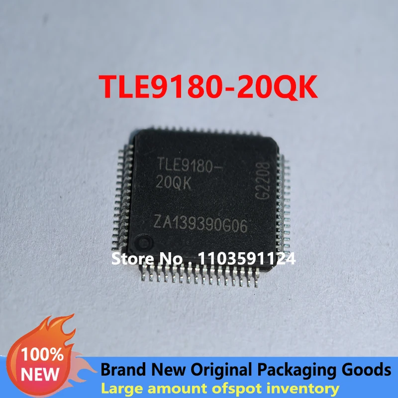 1pcs/lot New Original TLE9180-20QK TLE9180 QFP64 Vulnerablefor Mercedes 48V Generator Computer Board Vulnerable Power Chip