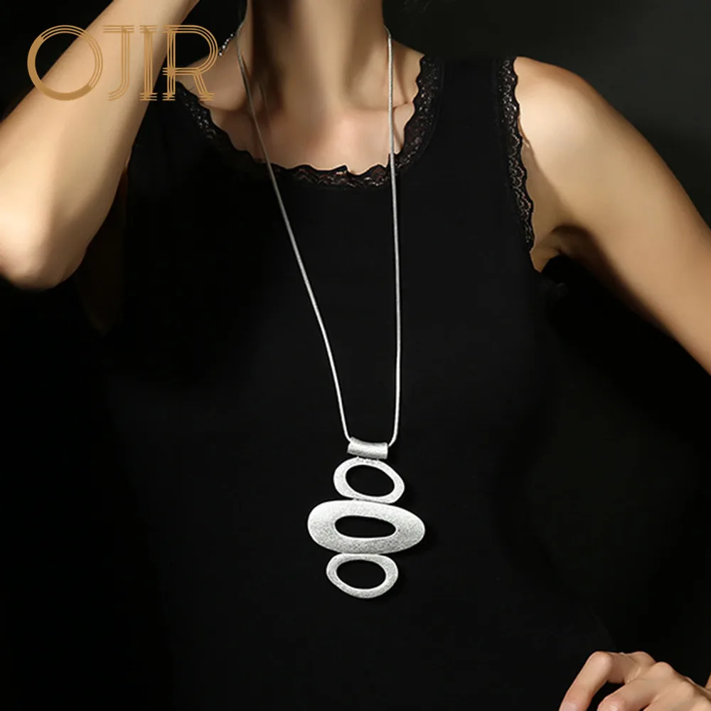 Chunky Jewelry for Women New in Long Chain Necklace Korean Fashion Necklaces 2022 Woman Large Pendant Big Trendy Jewelry Goth