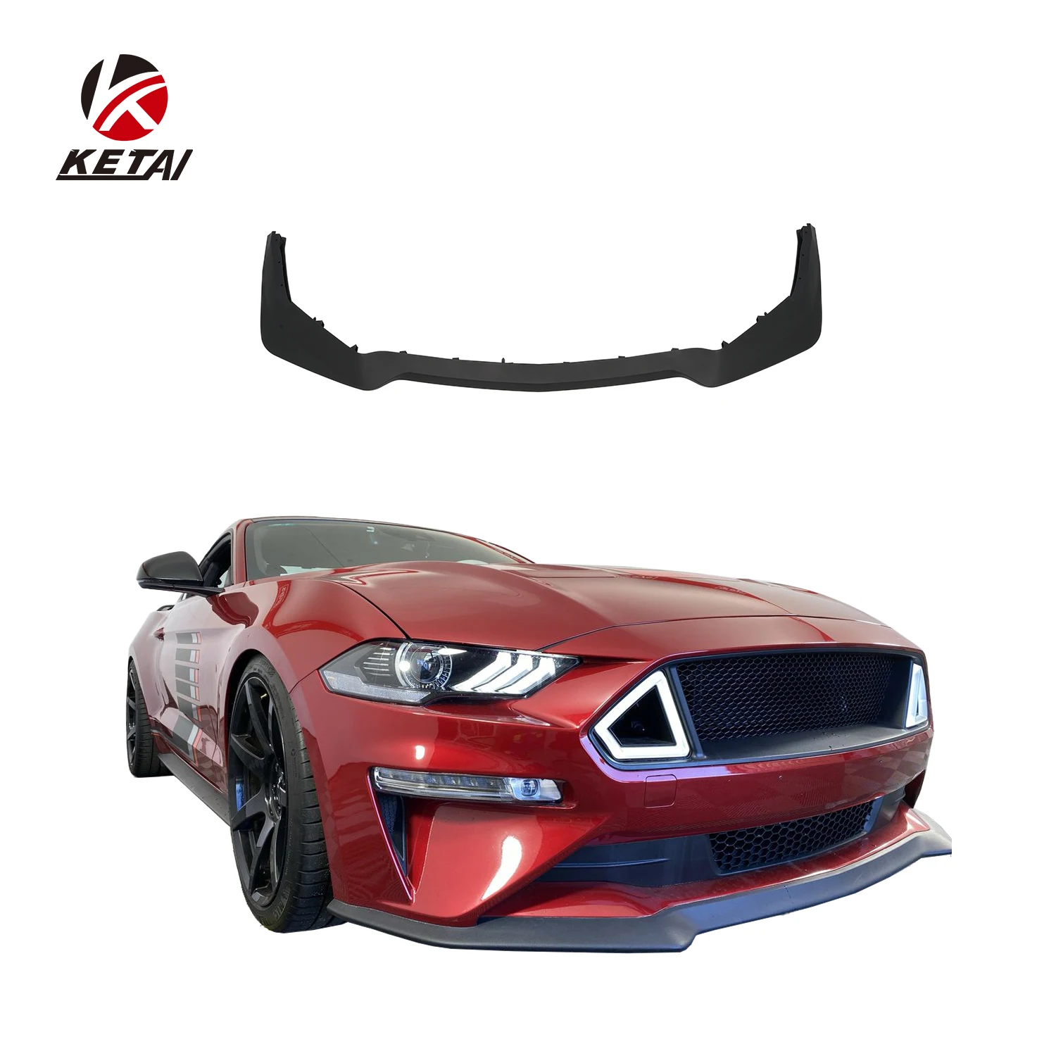 

Mustang Modern Style Front Lip Front Bumper Spoiler Lip for Ford Mustang 2018-2022