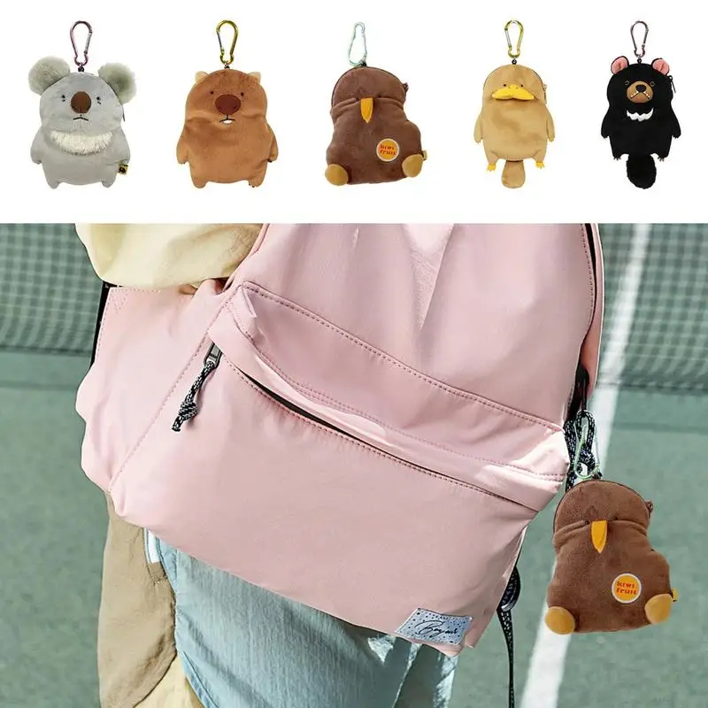 Coin Purse Cute Lovely Animal Plush Wallet Plush Doll Card Bag Cute Coin Pouch Wallet Pendant For Christmas Birthday