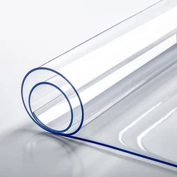 PVC Transparent Table Protector β 1.0mm Thick Waterproof Oil & Heat-Resistant for Dining, Coffee Tables and Desks-Home & Office