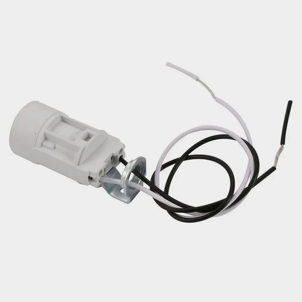 

10Pcs Light Socket E14 Screw 60Mm Candelabra Socket Replacement Plastic Metal Base for Kitchen Bedroom Living Room Garage