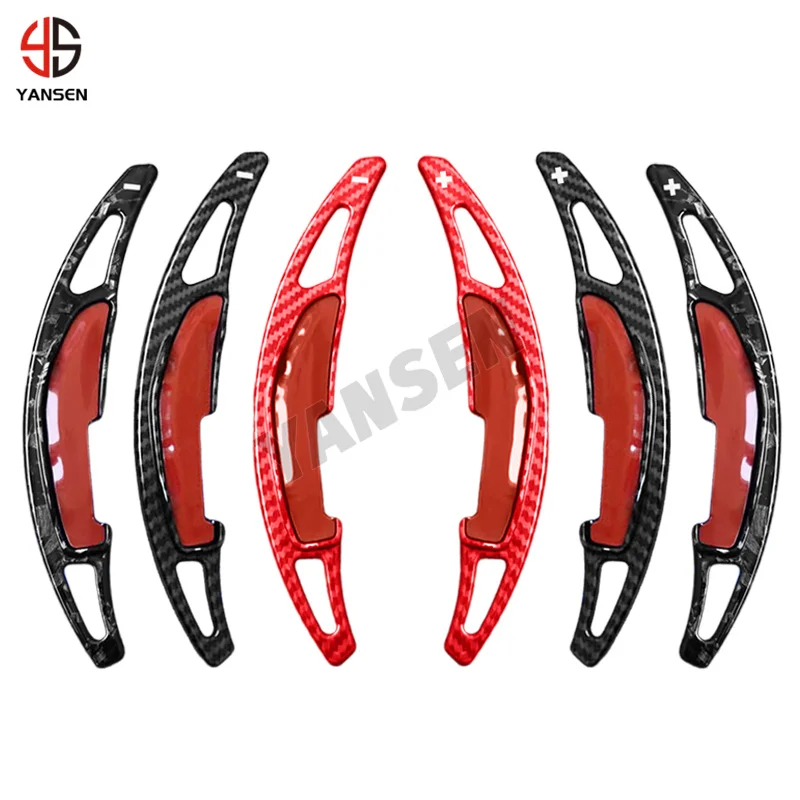 DSG 기어 시프트 패들 M2 F87 M3 F80 M4 F82 F83 M5 F10 M6 F12 F13 X5M F85 X6M 시프트 패들 탄소 섬유 스티어링 휠