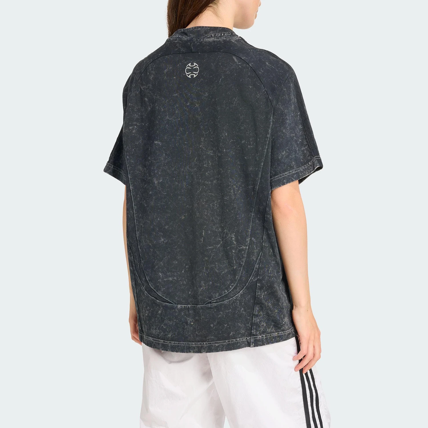 Adidas Authentic 2025 Summer Women's Soccer Sport Washed Short Sleeve KF3113