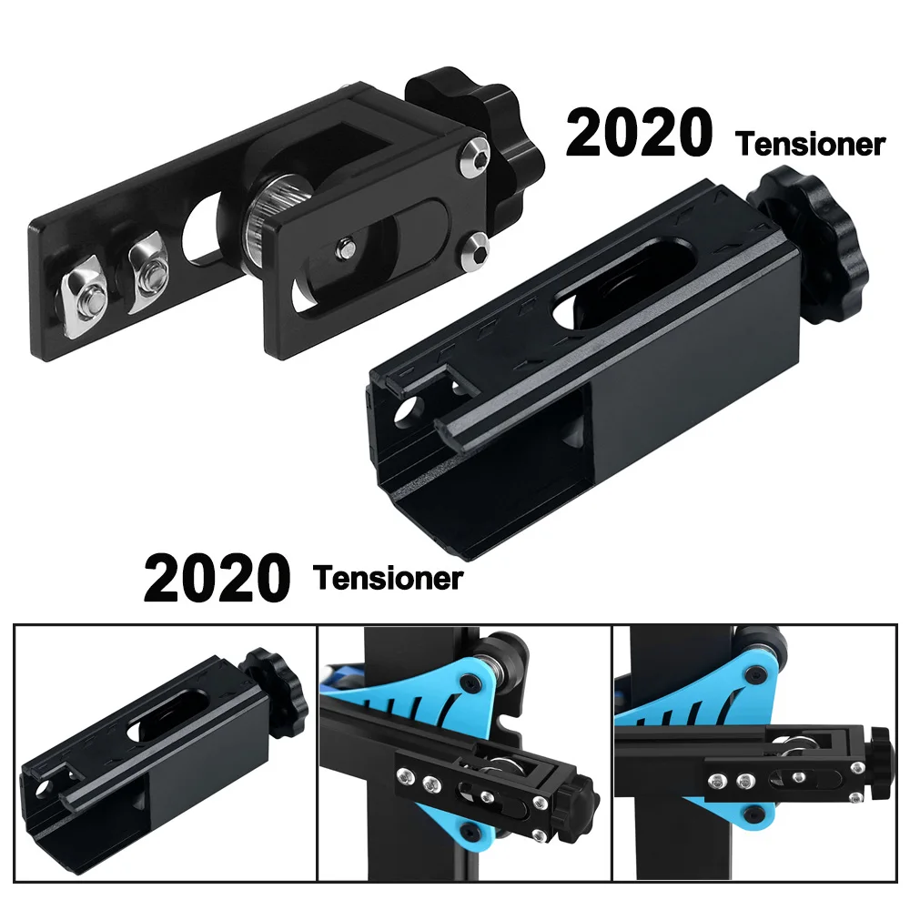 2020 X-axis Tensioner V-Slot Profile Synchronous Belt Stretch Straighten Tensioner For Ender CR10 CR10S Anet 3D Printer Parts