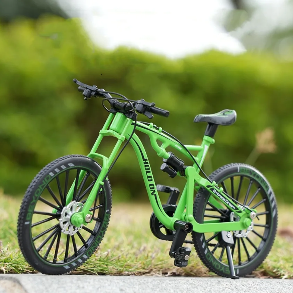 

1:8 Scale Mini Bicycle Model Racing Metal Simulation Mountain Bike Toy Ornament Diecast Road BMX Bike Model Collection