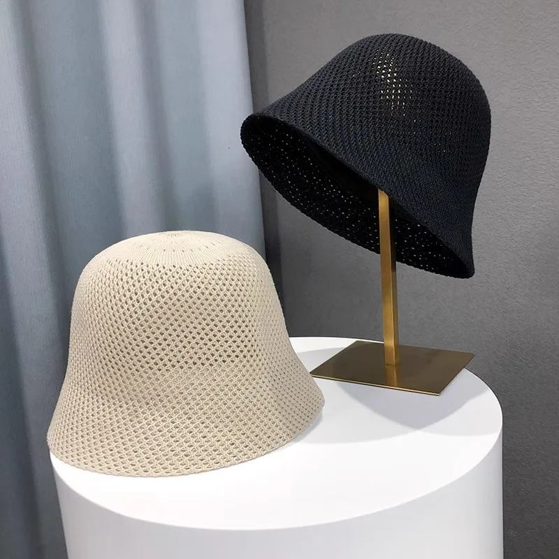Summer sun protection fishing hat season: Hollow and lightweight sun hat, sun hat with bucket shape Suitable for both