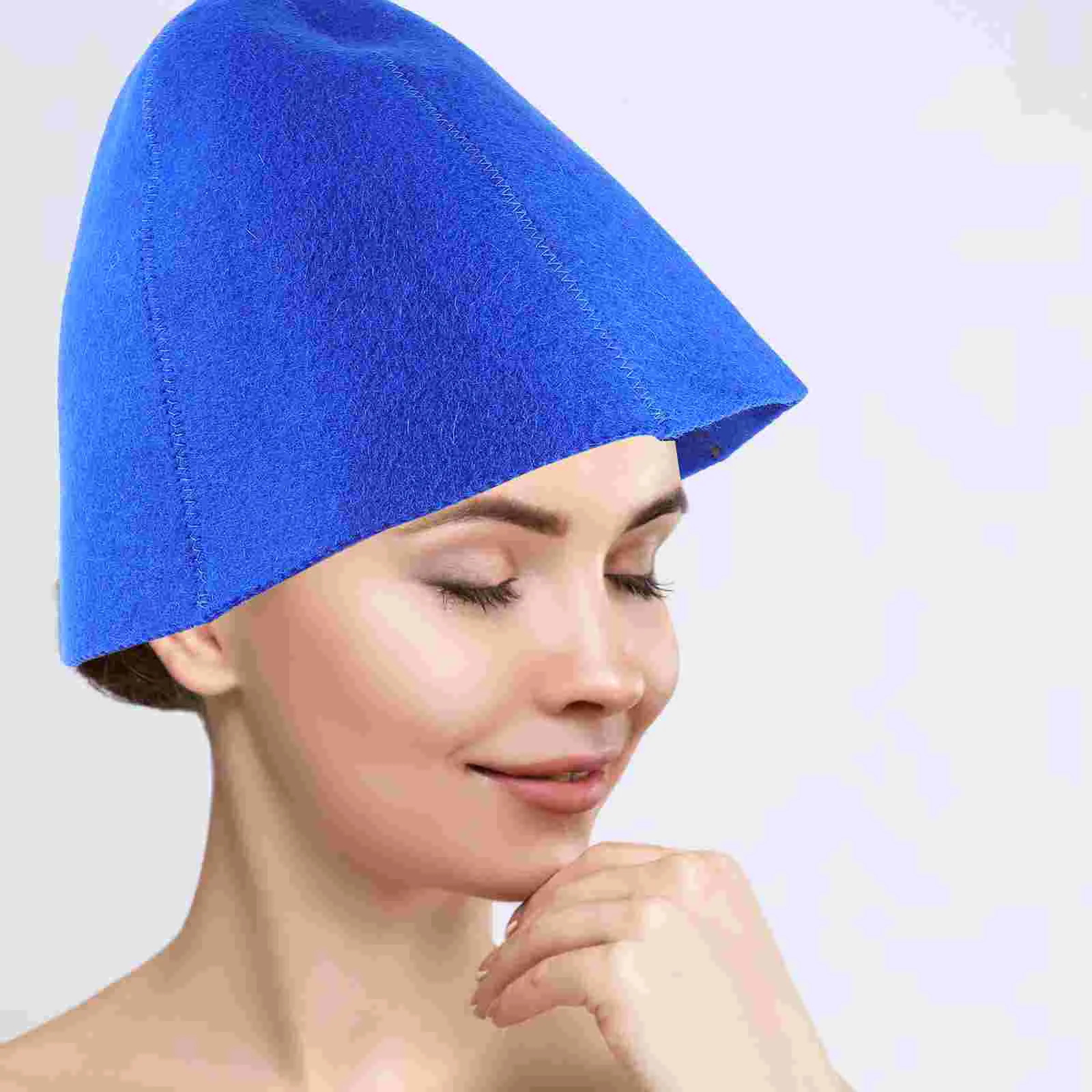 Ginkgo 1pcs Each) Sauna Hat Breathable Bathroom Shower for Women Comfortable Stylish Wool