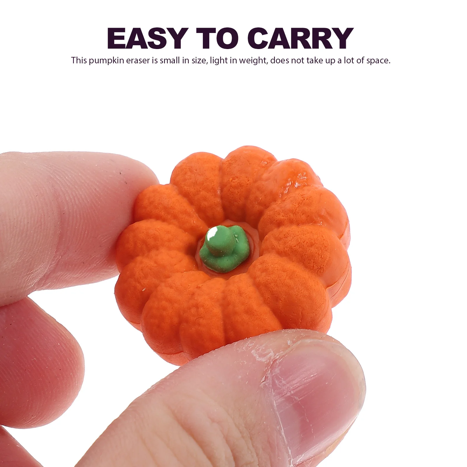 

Portable Pumpkin Erasers Bulk Cute Mini Eraser Set for Drawing Writing Excellent Elasticity Non Smudge Student Art Supply
