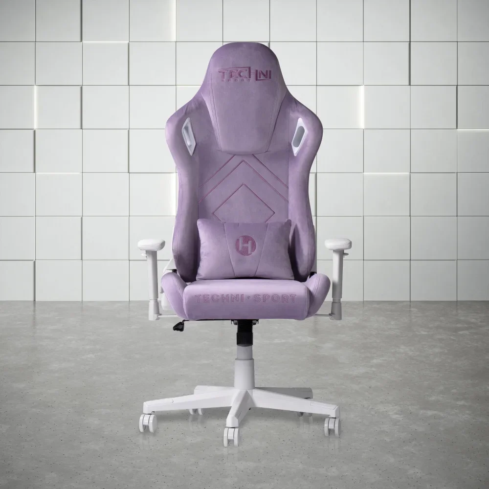 

Techni Sport TSF45C Velvet Memory Foam Gaming Chair-Purple