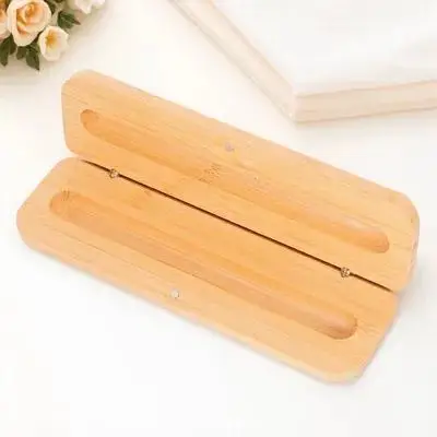 Bambus-Stiftbox, 17 x 5, 5 x 5, 5 cm, langlebig, Retro-Schreibwarenetui, leichte Aufbewahrung, Bürobedarf, Geschenk für Studenten