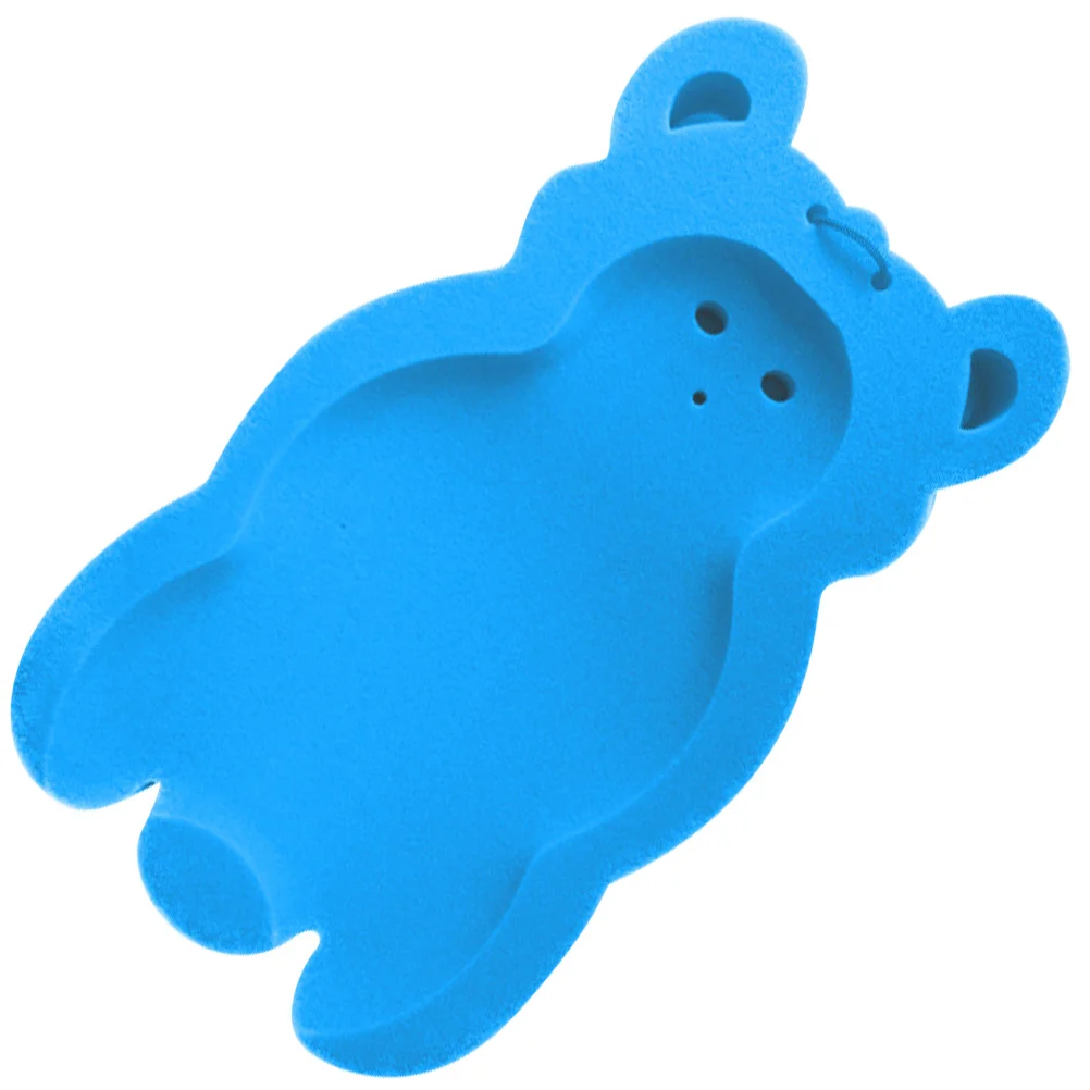 

Противоскользящий детский коврик из губки для ванной, мягкая нескользящая подушка, легкий, быстросохнущий, детский коврик для ванной комнаты, синий, удобная поддержка