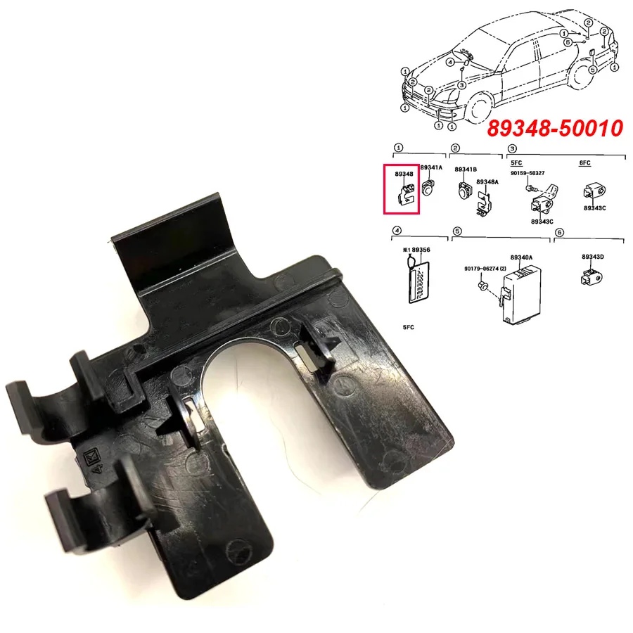 Wooeight 1Pc Ultrasonic Sensor Retainer Backup Radar Sensor Bracket 89348-50010 Fit For Lexus/Toyota Auto Accessories