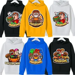 Burgerpommes ICrimax Hoodies Cartoon Print Sweatshirts Kawaii Anime Pullovers Hooded Spring Autumn Fleece Hoodie Birthday Gifts