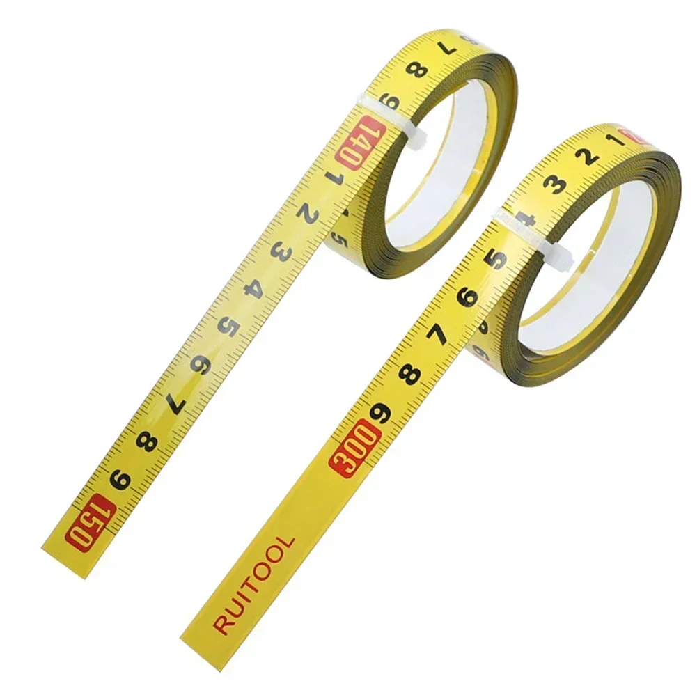 Flexible Metric Tape Measure with Clear Scales for Accurate Measurements in For Woodworking and Rail Track Projects