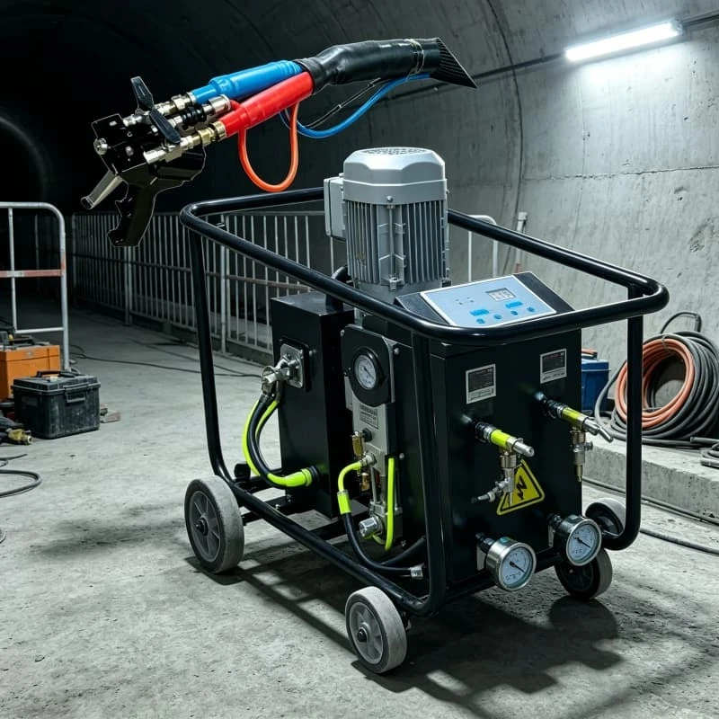 High Capacity PU Foam Spraying Equipment 10kg min Output  Large Scale Insulation Waterproofing Construction Project Customized