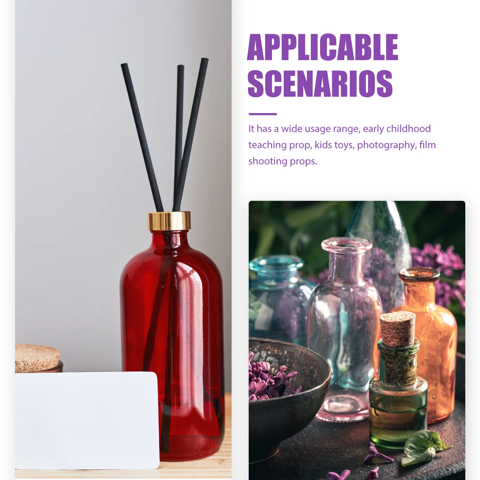 

50 Pcs Aromatherapy Flowers Floral Diffuser Air Freshener Head Essential Oil Pe Scent Office Work Desk