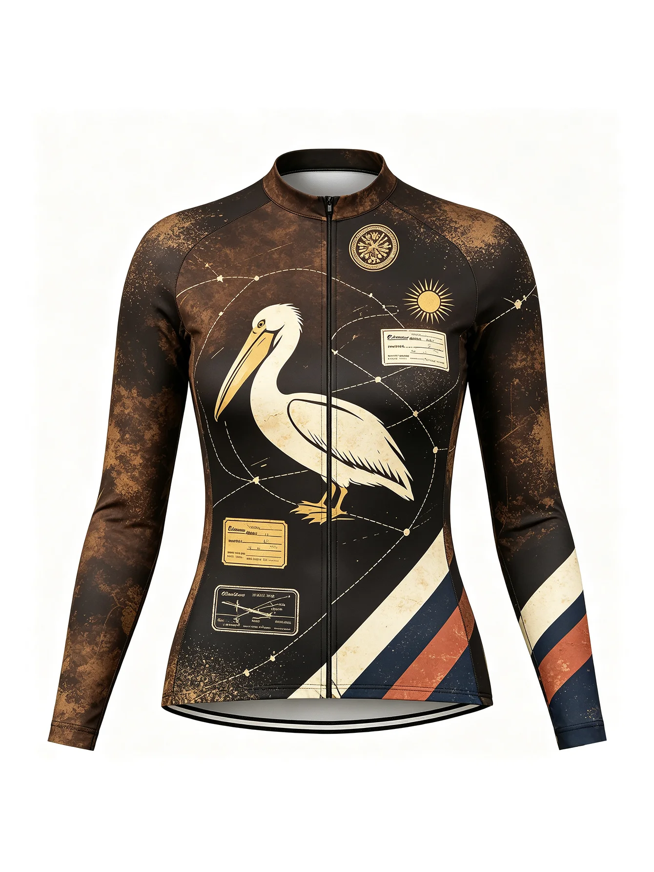 Men‘s Surf Shirt Stand Collar Letter Print Quick Dry UV Rash Guard Beach Swimwear