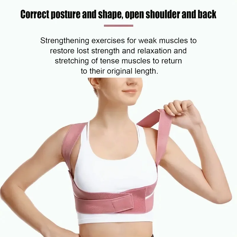 Adjustable Back Posture Correction Belt Sitting Correction Belt Back Women Men Prevent Hunchback Relieve Pain Posture Corrector