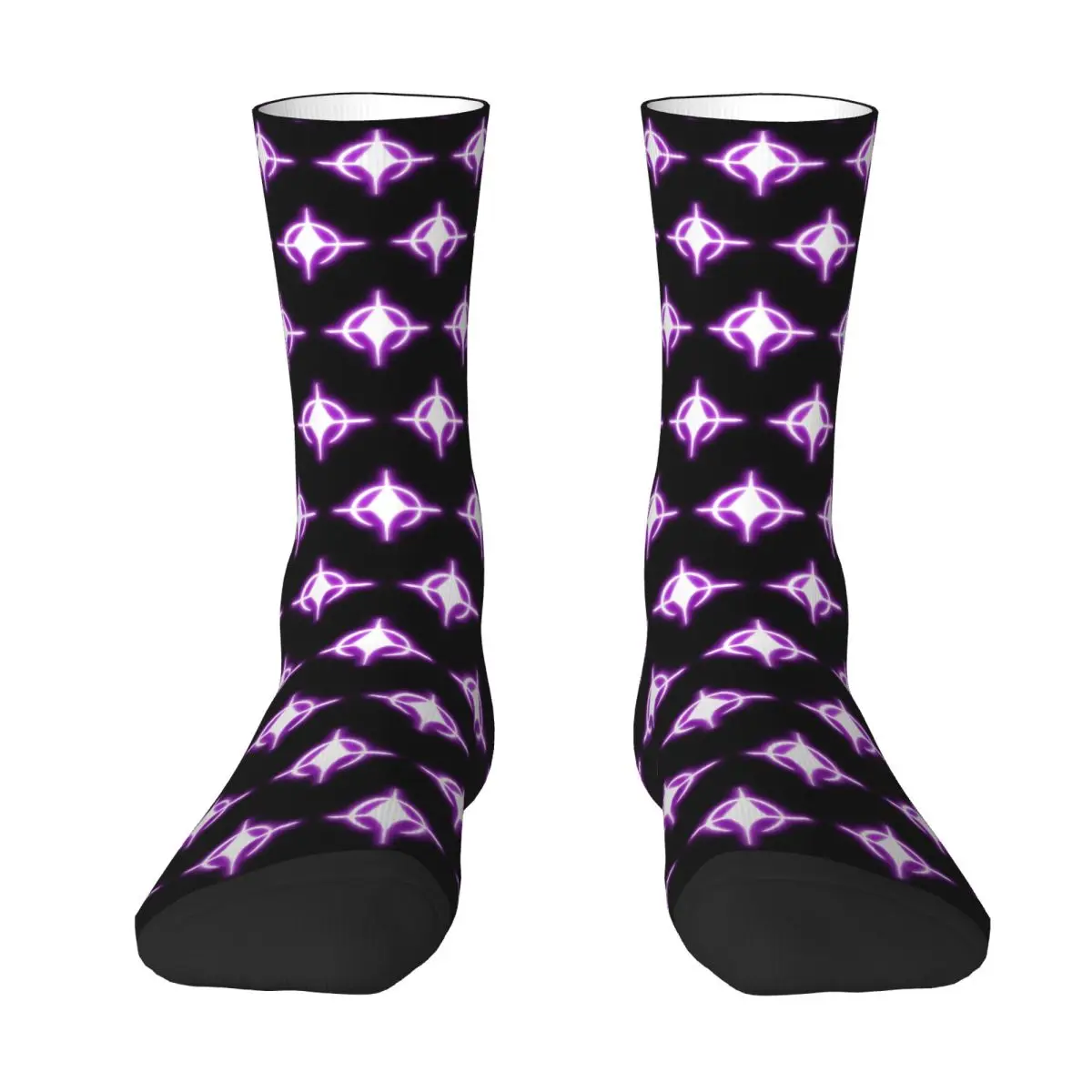 

Neon Star Symbol Socks Harajuku High Quality Stockings All Season Long Socks Accessories for Unisex Birthday Present