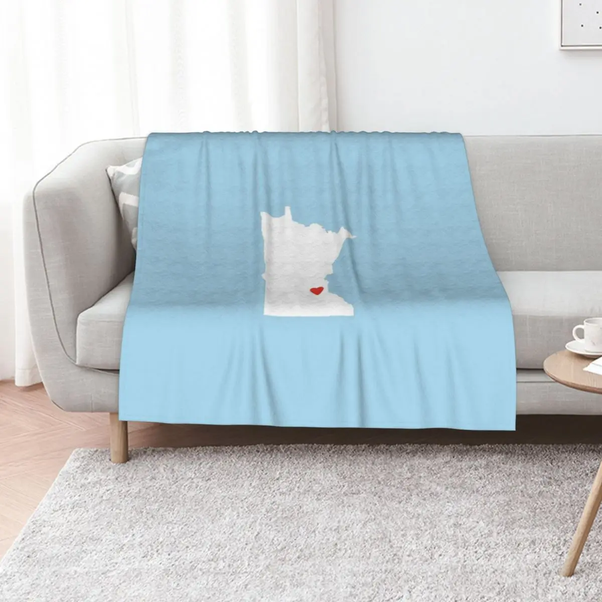 Minnesota Love Throw Blanket Flannel Fabric sofa bed Blankets Sofas Of Decoration Flannels For Baby Blankets
