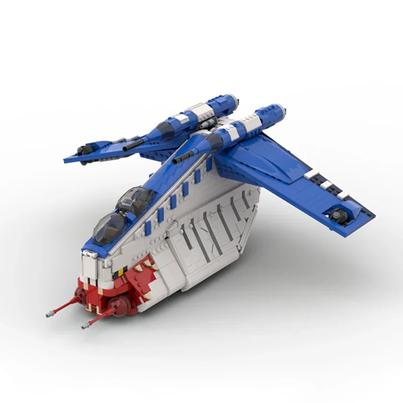 1630-Piece Republic Gunship Model, Double Doors Design, Accommodates Up To 17 Soldiers, Perfect For Battle Scene Recreation