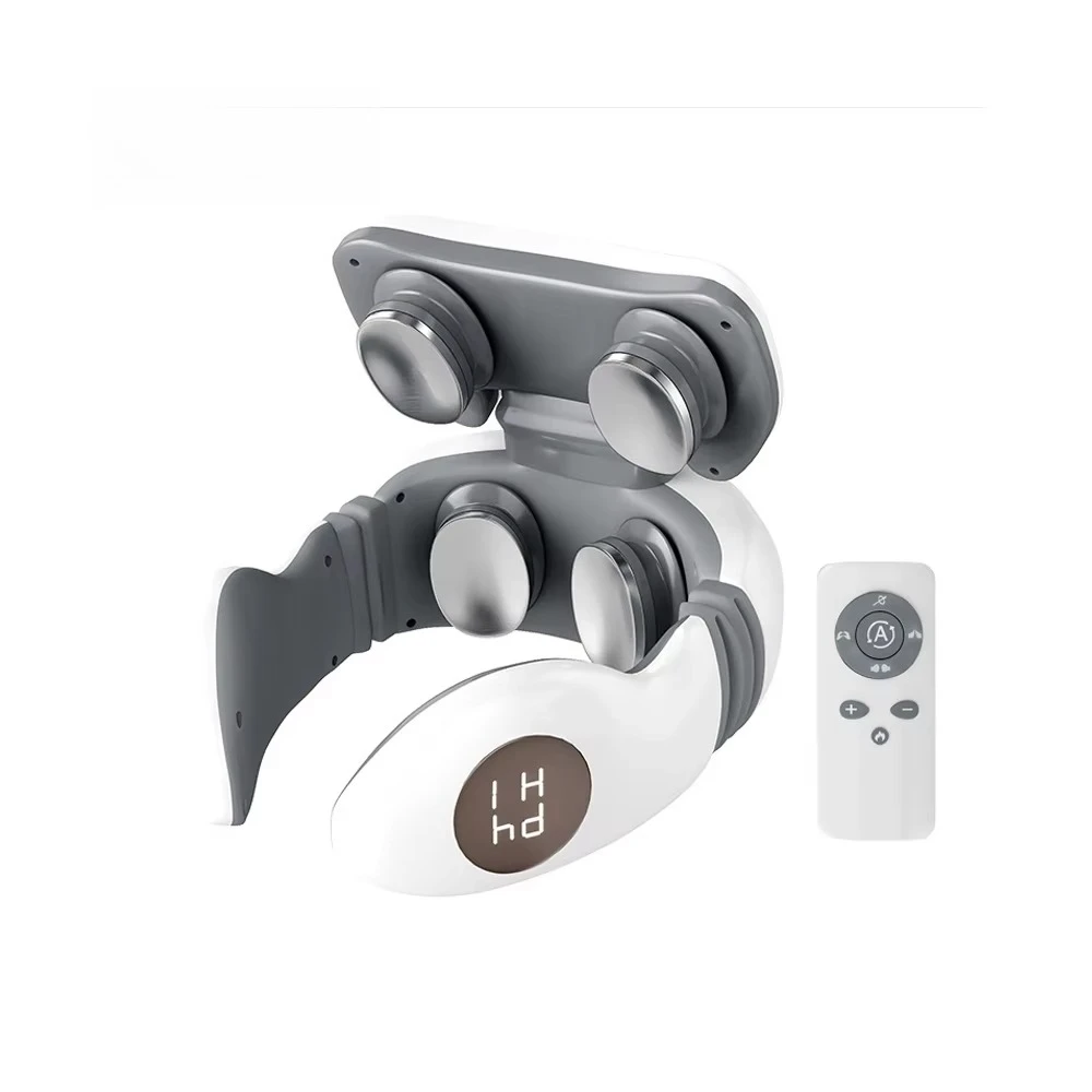 

Cervical Spine Massager, Shoulder Massager, Electric Pulse Four-head Wireless Remote Control Neck and Shoulder Massager