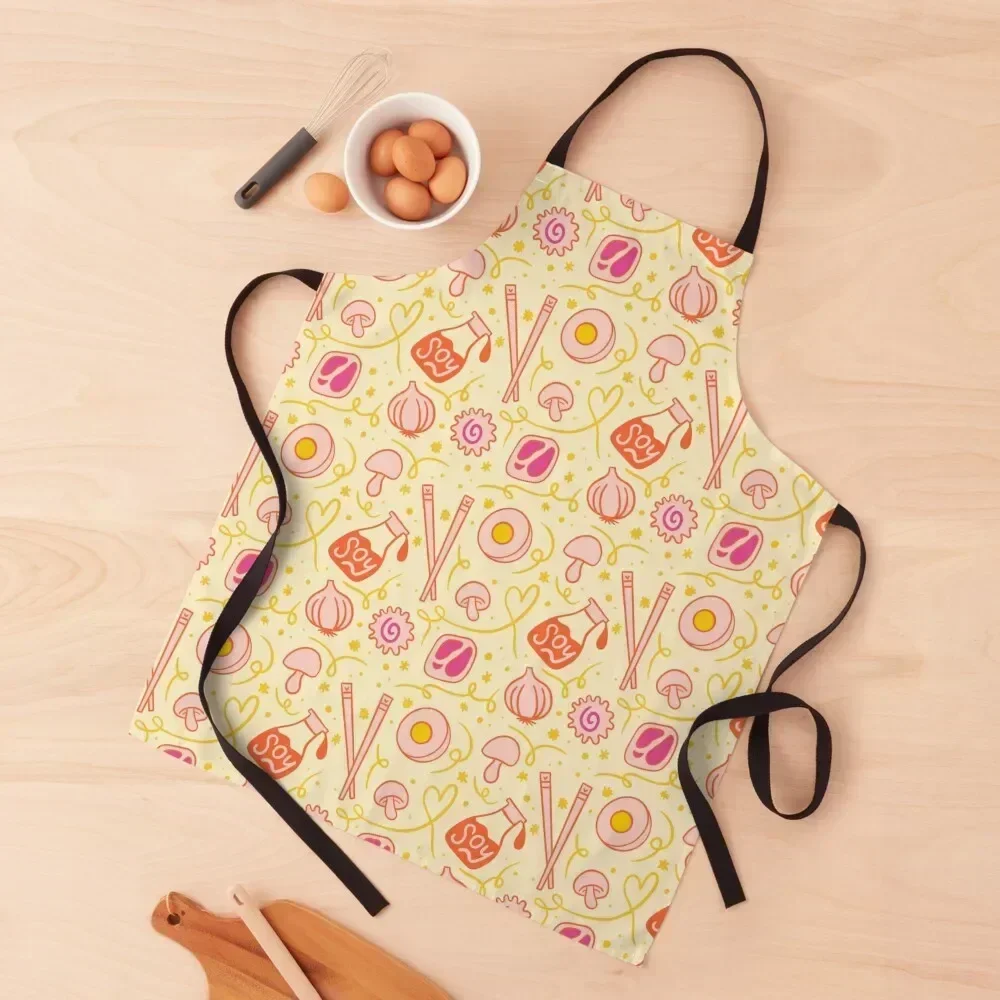 

Ramen Love Apron Women's Dress Chef jacket men work gowns for women cleaning beauty master Apron