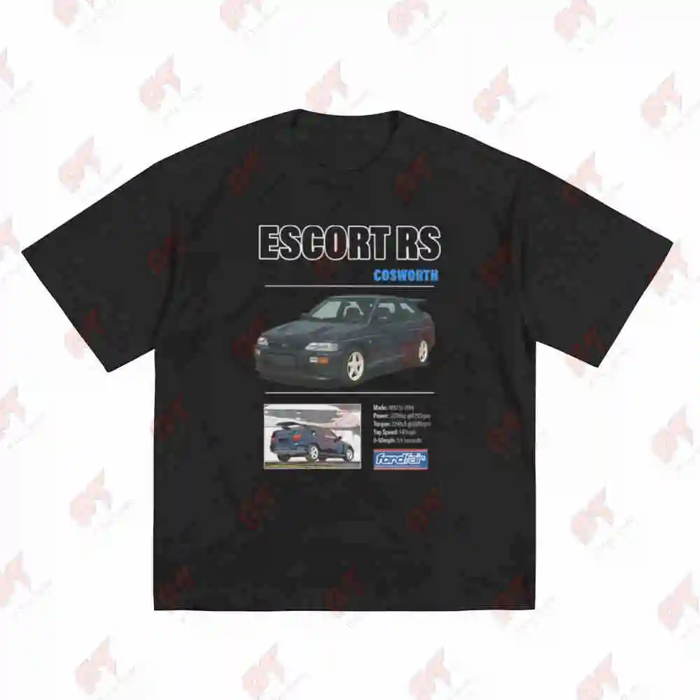Escort RS Cosworth Short Sleeve Tee 100% Cotton T-Shirt