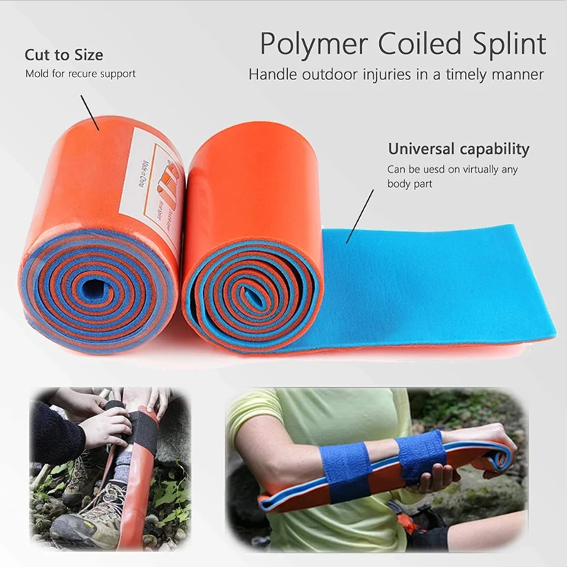 Medical Polymer Plasticity Sam Foam Covered First Aid Aluminum Roll Splint For Wrist Hand   Leg Foot Elbow Fracture