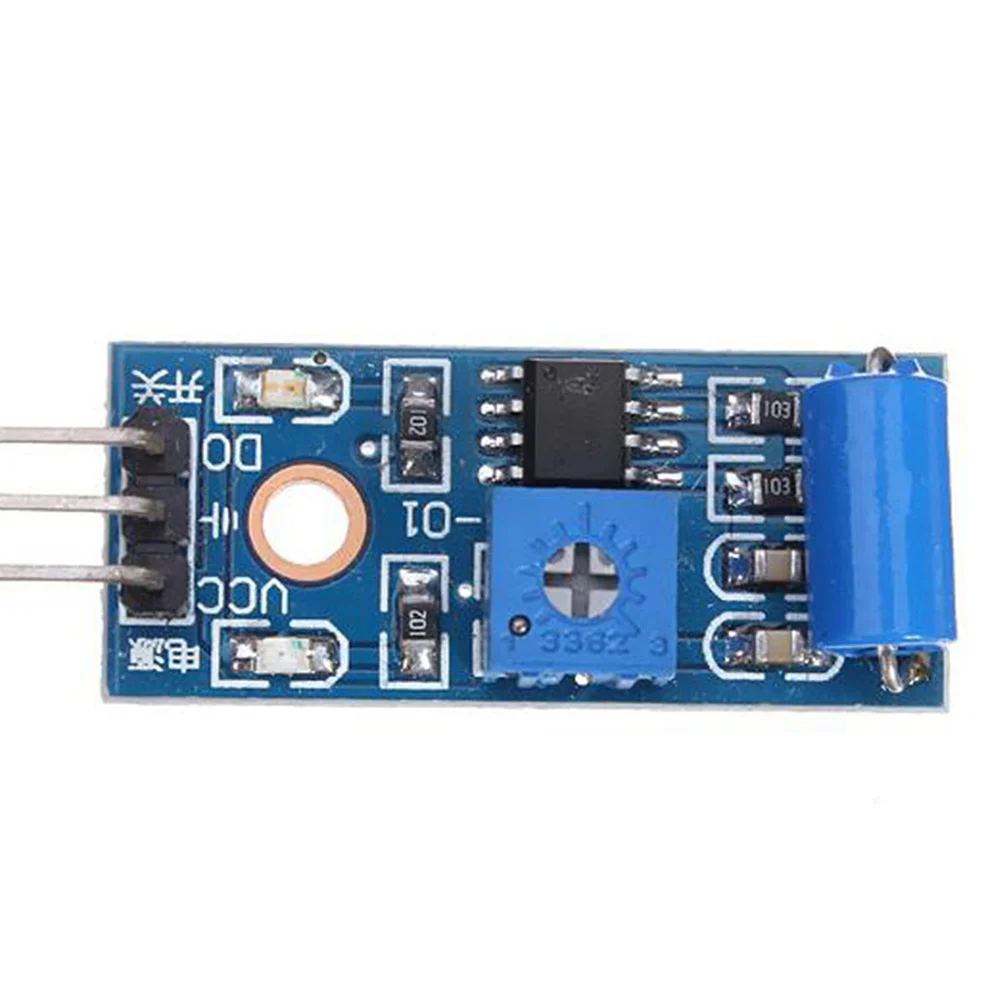 Módulo de sensor de vibración Sw420, fuerte capacidad de conducción, señal limpia, orificio de perno fijo para una fácil instalación, módulo de movimiento