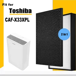 Replacement Hepa Activated Carbon Filter CAF-H20(W) for Toshiba CAF-X33XPL CAF X33XPL Air Purifier