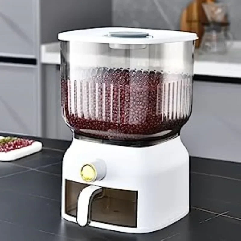 

Automatic Grain Storage Dispenser Moisture-Proof Rice Bucket Rice Storage Container
