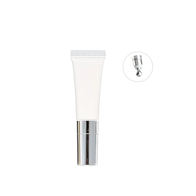 10 Stuks 10 Ml Massage Deksel Knijpbuizen Roze Wit Helder Geel Monster Buizen Lipgloss Oogcrème Plastic Buis container Groothandel