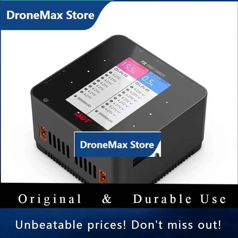 DroMaISDT P30 SMART DUO CHARGER 1000WX2 30AX2 High Power Dual Channel Snychronous BattGo Balance Charger Discharger 1-8S Lipo Ba