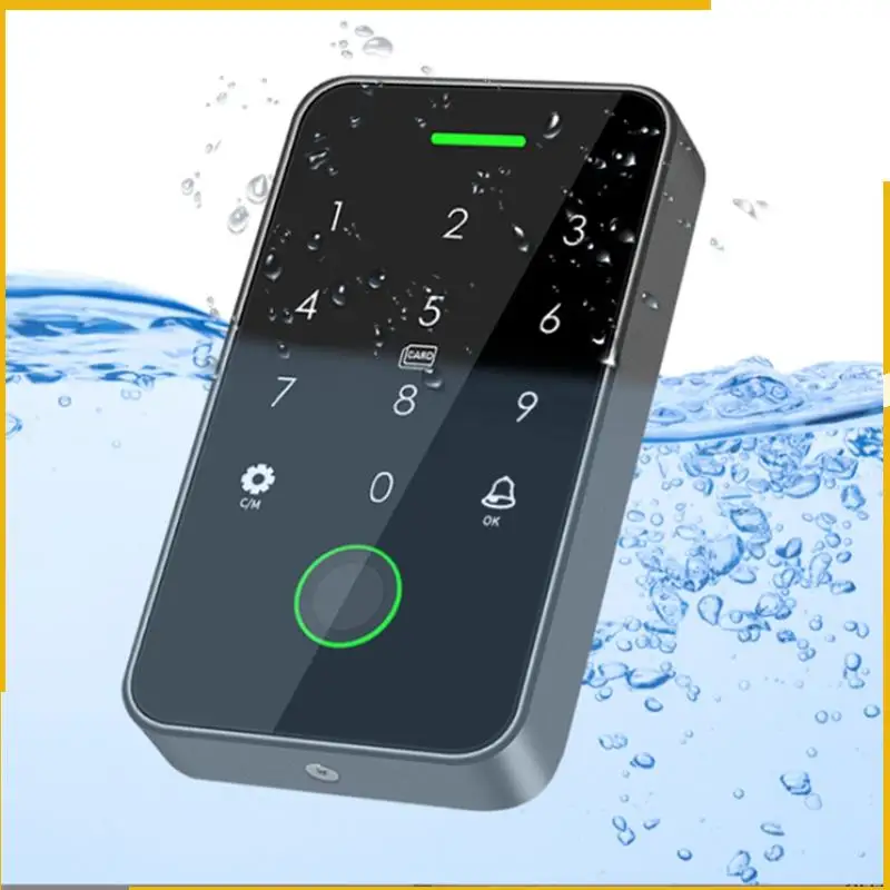 A93P المزدوج RFID 125 كيلو هرتز + 13.56 ميجا هرتز NFC تويا في الهواء الطلق بصمة التحكم في الوصول لوحة المفاتيح IP67 مقاوم للماء القياسات الحيوية فتحت الباب