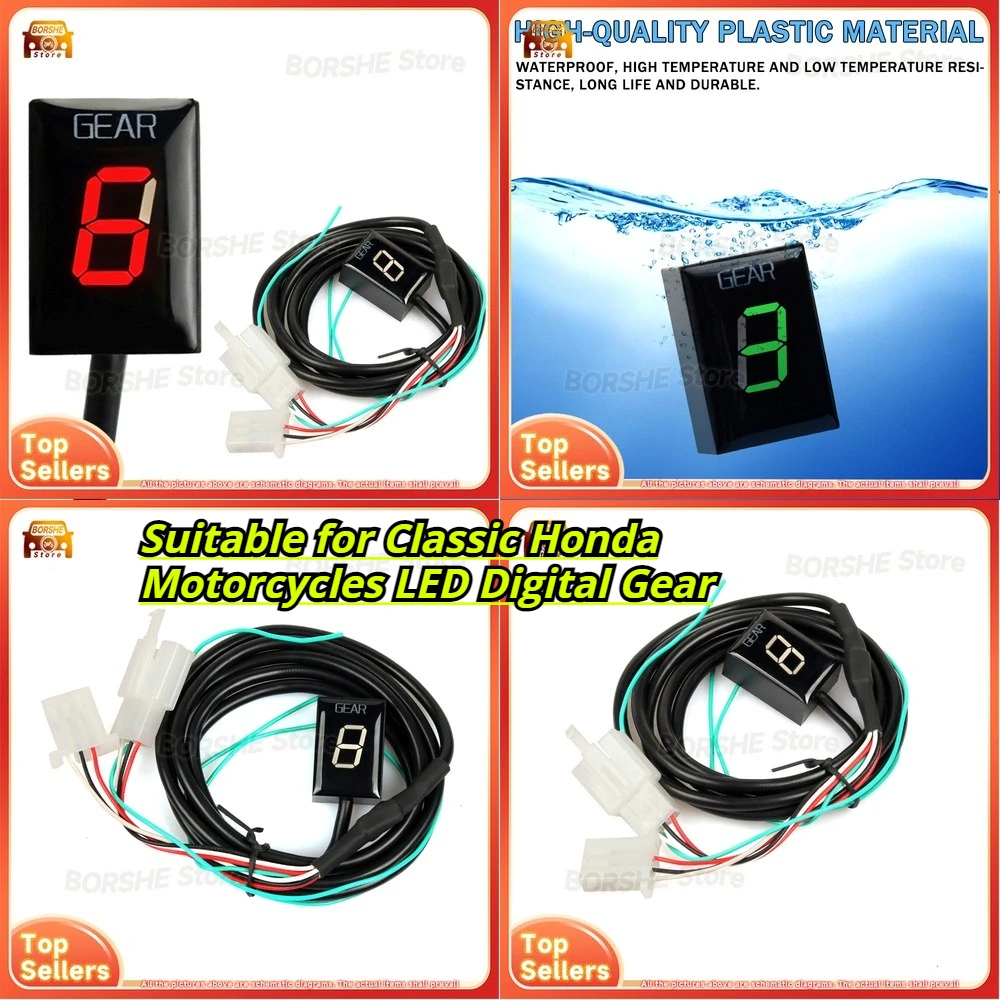 

Suitable for Classic Honda Motorcycles LED Digital Gear Position Display Meter Dashboard Indicator for Car and Motorcycle